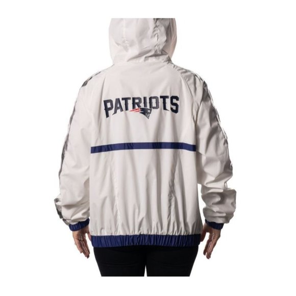 New England Patriots Women's XXL The Wild Collective White Full-Zip Jacket New - Picture 2 of 4